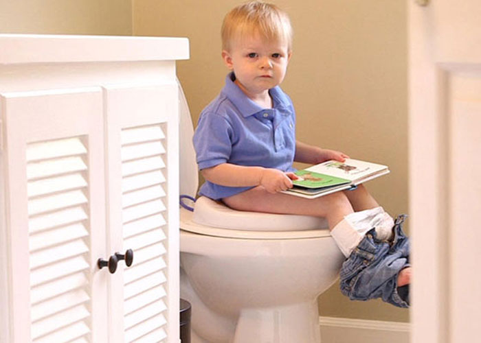 آموزش استفاده از توالت فرنگی به کودک